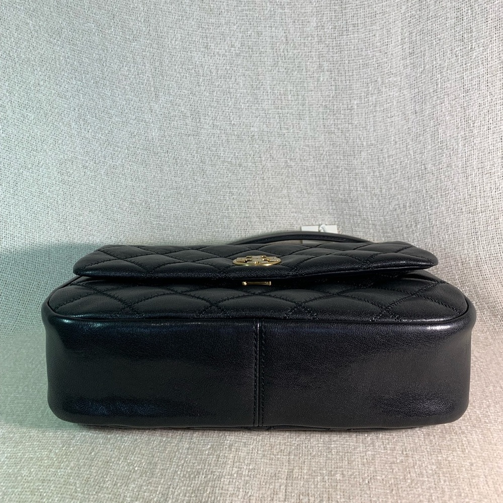 NEW Tory Burch Willa Black Leather Large Convertible Shoulder Bag/Crossbody Bag - Picture 7 of 16